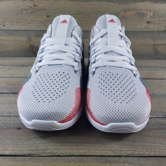 adidas Fluidflow 2.0 Mens Running Athletic Shoes Sneaker White Grey Red - Picture 5 of 10